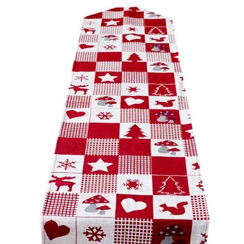 

Lucky Printed Table Runner New Year Dinner Table Decoration Christmas Decoration Xmas Party Banquet Decor