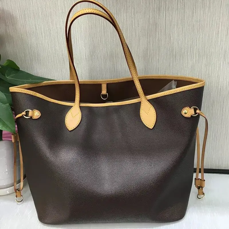 Превосходное качество, нетронутое, Saco Mulheres Bolsa de Ombro Classico Saco de Compras Da Lona Das Mulheres de Couro Reais