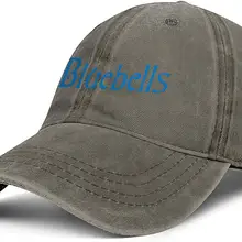 Синий колокол логотип Для женщин в ковбойском стиле Кепки мягкая одежда с принтом милой свободный водителя грузовика шапка с черепом