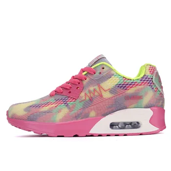 

Women Running Shoes Fashion Breathable Walking Mesh Flat Shoes Woman Sneakers Women 2019 New Flat Feminino Gym Shoes Sport