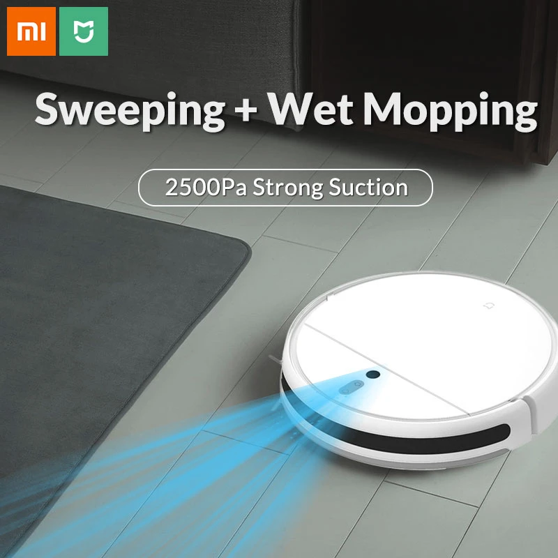 Xiaomi Mi Robot Vacuum Cleaner 1c For Home Smart Wireless Sweeping Cleaning Electric Mop Mijia Carpet Dust Robotic Collector Vacuum Cleaners Aliexpress