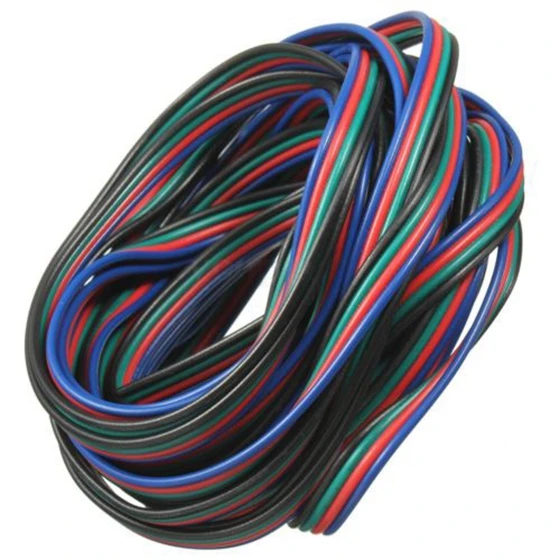 4 Pin удлинитель провода Соединительный шнур для светодиодной ленты RGB 3528 5050 разъем Красочные 5 м/10 м/20 м/50 м