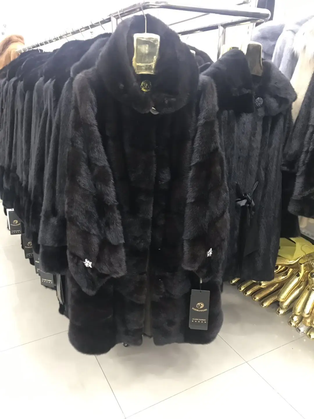 Rose wishers Mink real Fur coat Women winter Natural Coat And jackets Female Long Warm Vintage Clothes 2020 1806 | Женская одежда