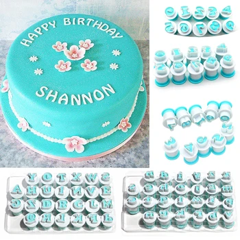 

Uppercase and lowercase letters and numbers spring biscuit mould fondant chocolate decoration printing baking mould