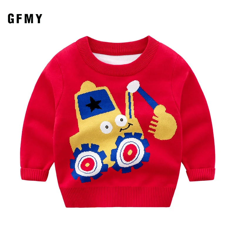 GFMY 2019 осенне-зимние детские свитера с милым принтом длиной 24 м яркие цвета