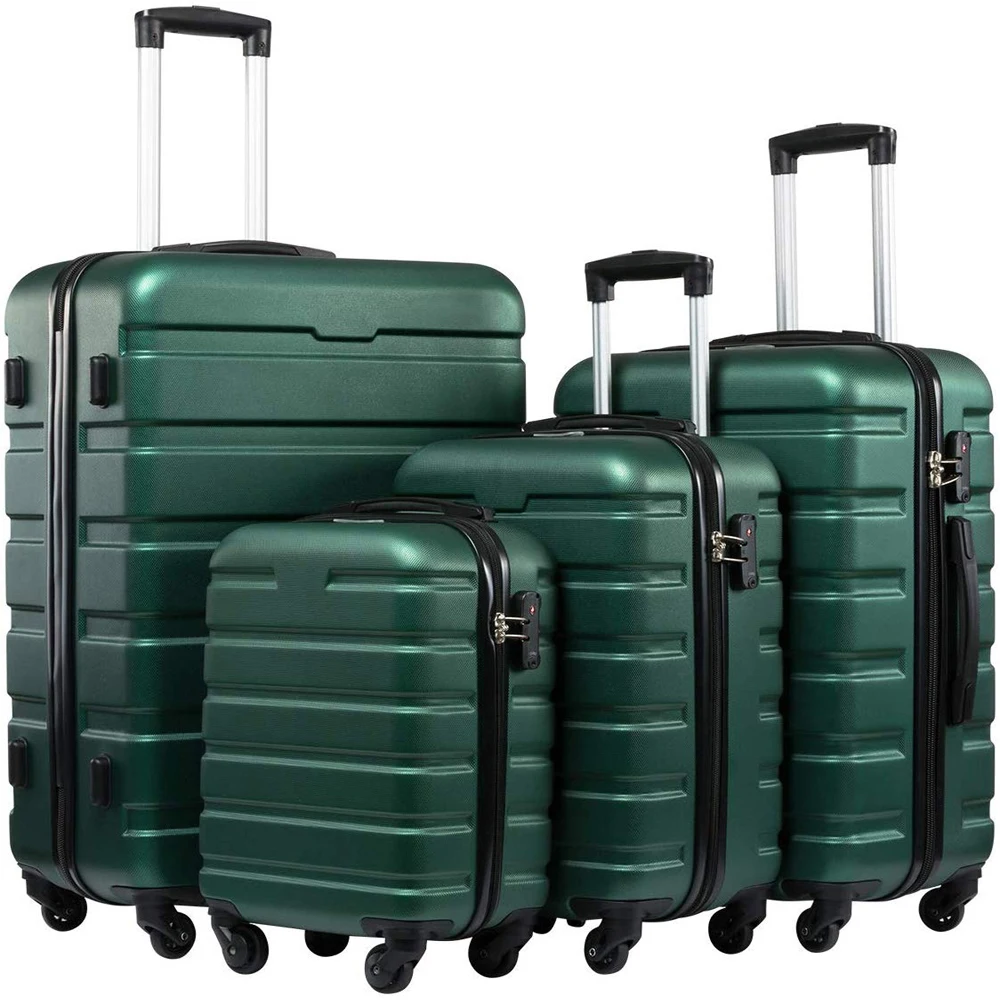 

Seanshow Travel Luggage Sets 4 Pieces For Men Women TSA Lock High Capacity Spinner Suitacase Set 16-20-24-28" 4 Colors