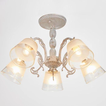 

Chandelier 69646/5 E14 40W white with gold patina 56x56x32 cm 4942280