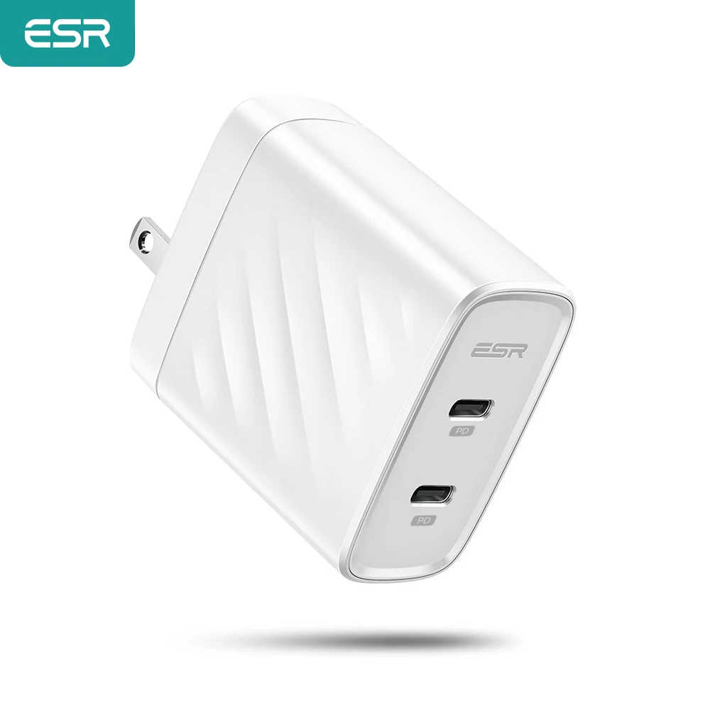 Сетевое зарядное устройство ESR с двумя портами и разъемами USB Type c 36 Вт|Зарядные