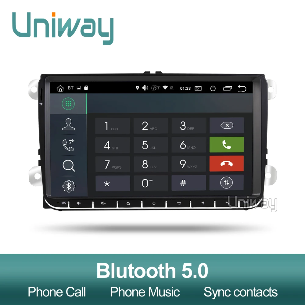 Uniway PX6 DSP android 9,0 автомобильный dvd gps для vw passat b6 b7 golf 5 6 tiguan polo octavia rapid fabia мультимедийный навигационный плеер