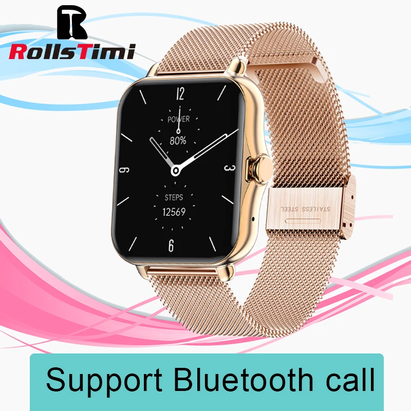 Rollstimi IP67 Smart Watches Bluetooth call Men Heart Rate Smart Watch Wristband Sports women wristWatches Band Waterproof watch