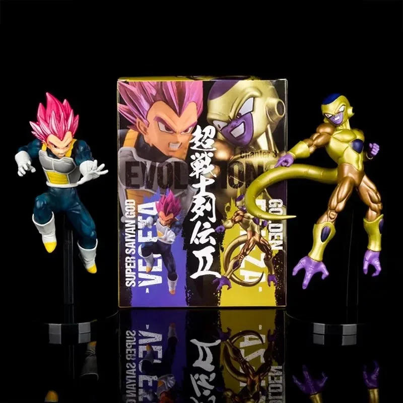 Японская аниме фигурка DBZ Frieza &amp Vegeta из ПВХ Игрушечная модель статуя 19 см новинка