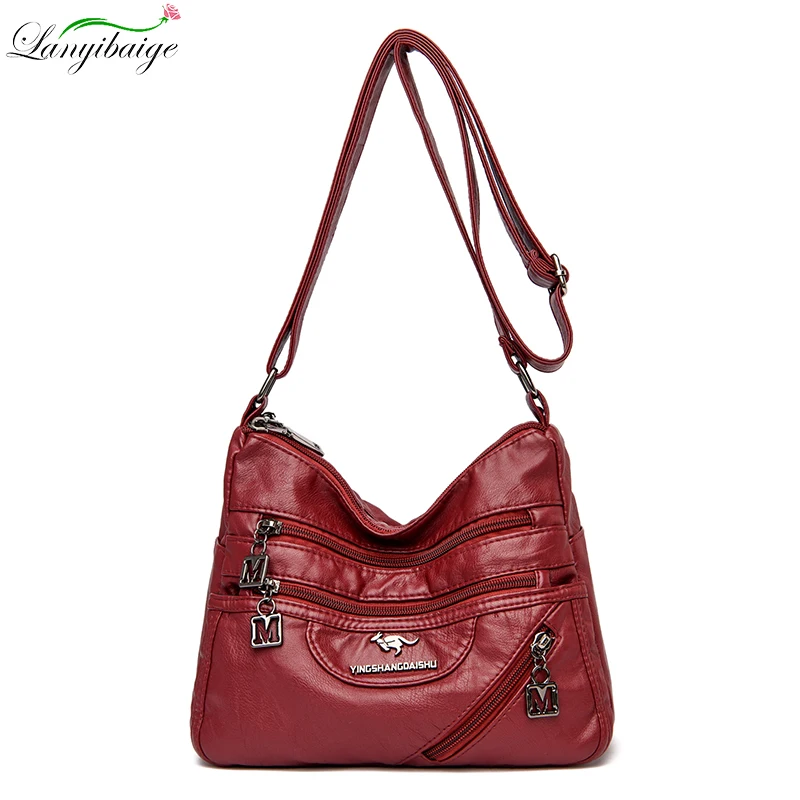 Luxury Design Ladies Shoulder Bags Multi Layer Pocket Fashion Girl Handbag Simple Messenger Bag A Variety Of Colors Available | Багаж и