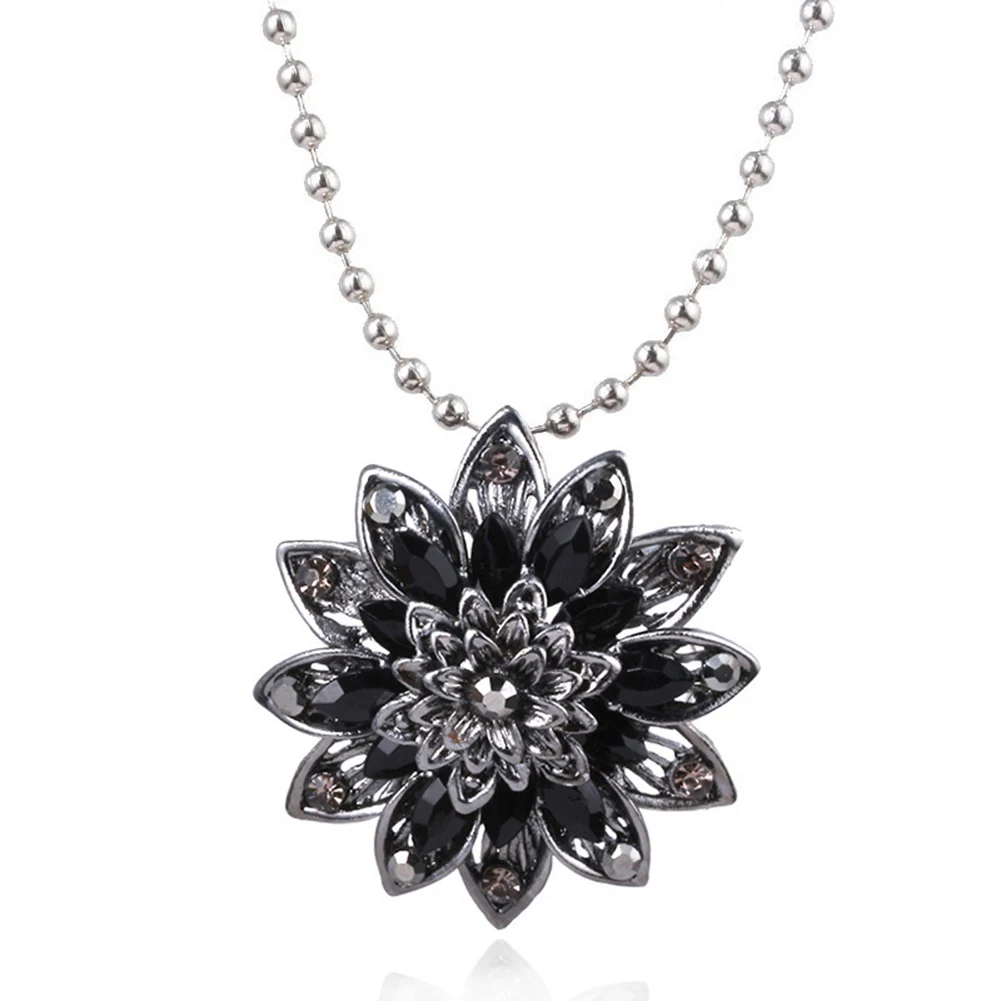The Black Dahlia Necklace Vintage 