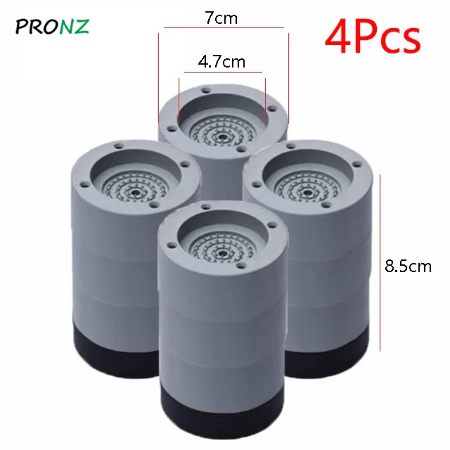 Washing Machine Anti Vibration Feet Pads Rubber Mat Anti-Vibration Pad Dryer Fixed Non-Slip Noise-reducing Pads Support Dampers 4Pcs
