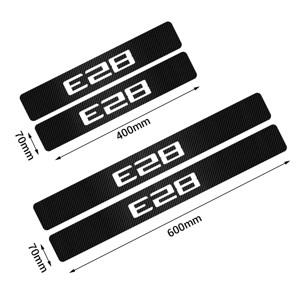 4 шт. декоративные наклейки из углеродного волокна для BMW M Performance E28 E30 E34 E36 E39 E46 E52 E53