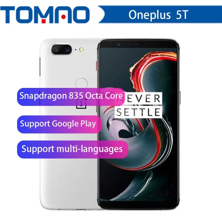 Смартфон Oneplus 5 T 6 ГБ/8 ГБ 128 Восьмиядерный процессор Snapdragon 835 экран 01 дюйма двойная
