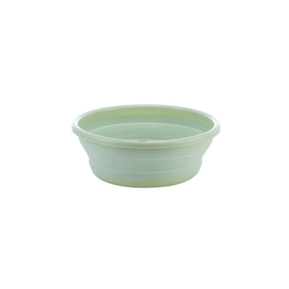 green mini Popular Folding basin portable washbasin plastic basin washbasin silicone children's sink basin footbath student travel basin - Цвет: green mini
