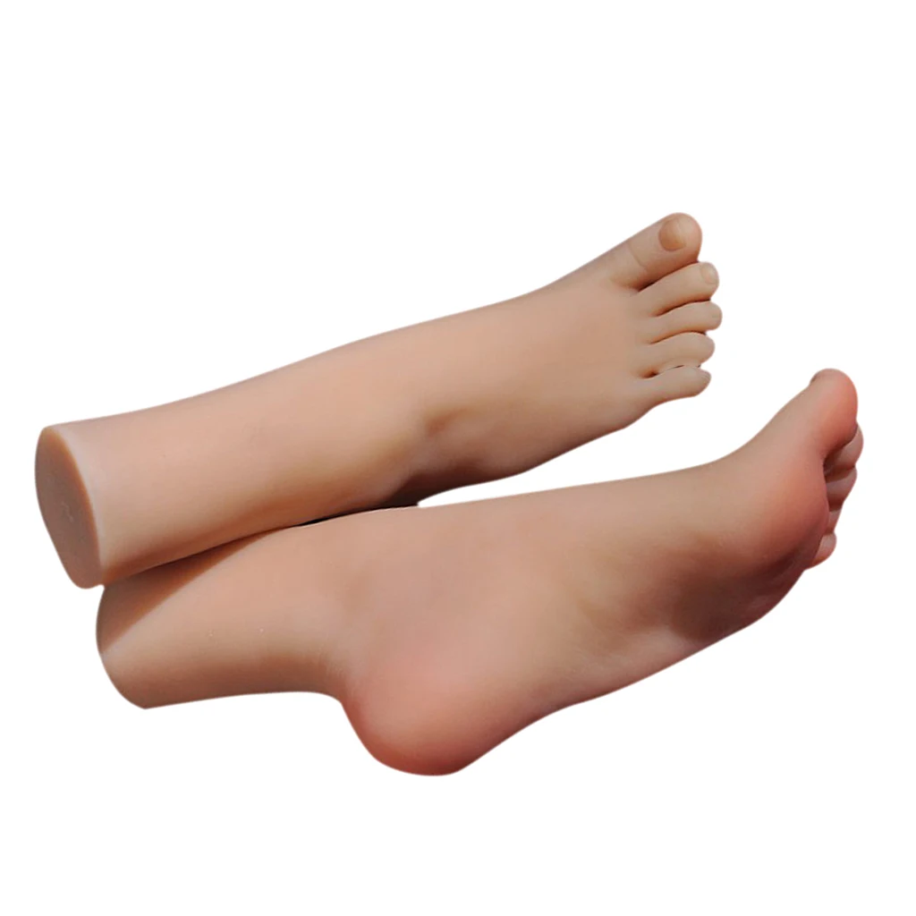 1 Pair Female Mannequin Foot, Women Feet Model for Display Jewerly Sandal Shoe Sock Accessories Shop Store Exhibition
