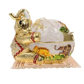 

1Pc Elephant Ashtray Exquisite Creative Cigarette Ashtray Cigarette Butt Container Metal Ashtray for Bedroom Kitchen Living Room
