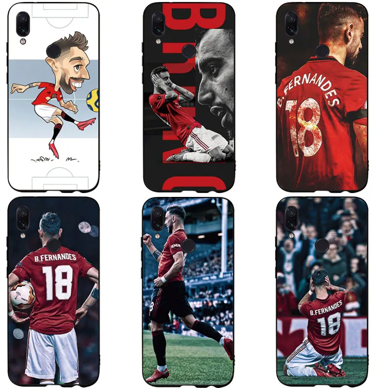 Чехол для телефона Football bruo Fernandes силиконовый чехол Xiaomi Redmi A1 A2 4X Note 5 Plus 8 9 SE lite 5A 6 7 Pro