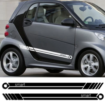 

2pcs Car Stickers For Smart Forease Fortwo Forfour Fourjoy Forspeed Tuning Car Accessories Side Stripe Auto DIY Vinyl Film Decal