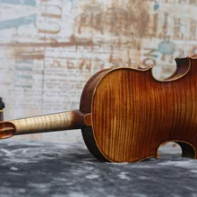 4/4 полноразмерная Античная/винтажная/Старая скрипка, Antonio Stradivari Cremonese 1716 модель, F15