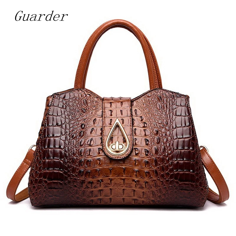 

Guarder Vintage Crocodile Pattern Ladies Handbags High Quality PU Leather Women Shoulder Bag Famous Brand Crossbody Bags GUA0143