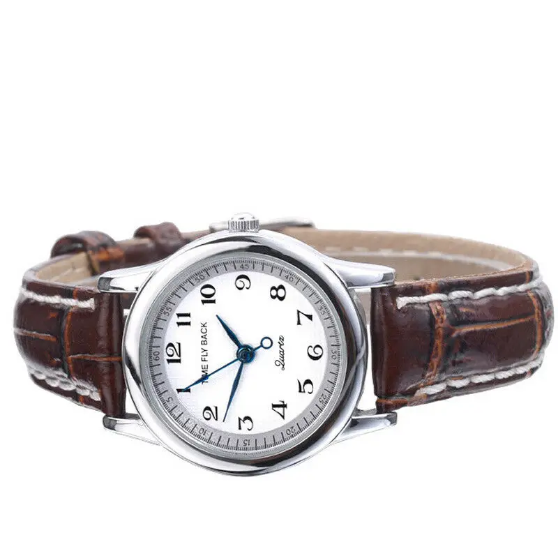 Tanie Zegarek kwarcowy kobiety w kierunku przeciwnym do ruchu wskazówek zegara skórzany wodoodporny zegarek biznesowy moda w kierunku przeciwnym do ruchu wskazówek zegara zegarek żeński