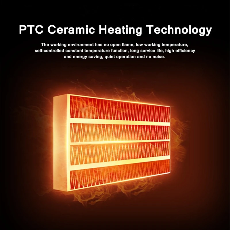 

Mini Electric Air Heater Portable Winter Warmer Fan PTC Heating Stove Radiator Warmer Fan EU Plug
