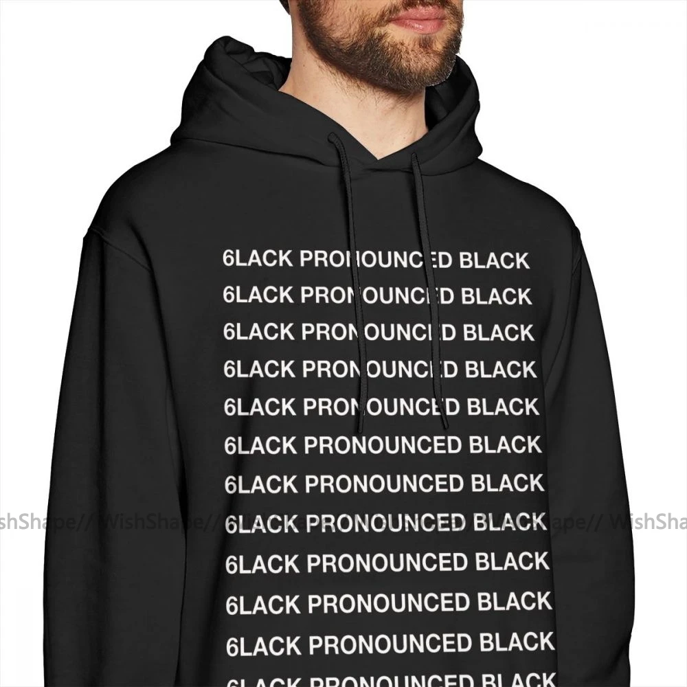 Толстовка Weeknd 6LACK ярко выраженная черная футболка с капюшоном мужской длинный пуловер хлопковая большая уличная одежда Осенние Синие толстовки