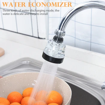 

Rotatable Faucet Sprayer Head Anti Splash Tap Booster Shower Water Saving Jet Durable Faucet Extension Part Adjustable Faucet