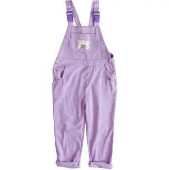 

cute strap girl trousers loose student cute bear Harajuku soft sister high waist Overalls