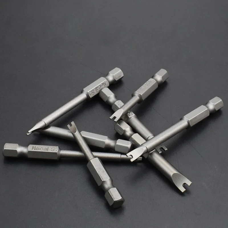Screwdriver Bits Set U-type Magnetic S2 Alloy 1/4 Hex Shank Electric Screwdriver Head SP3 SP4 SP5 SP6 SP7 For Pocket Hole Jig