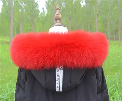 3 Женский натуральный Лисий меховой воротник-шарф из натуральной толстой теплой прямой воротник унисекс пальто капюшон отделка меховой шарф Женская шаль - Цвет: 3