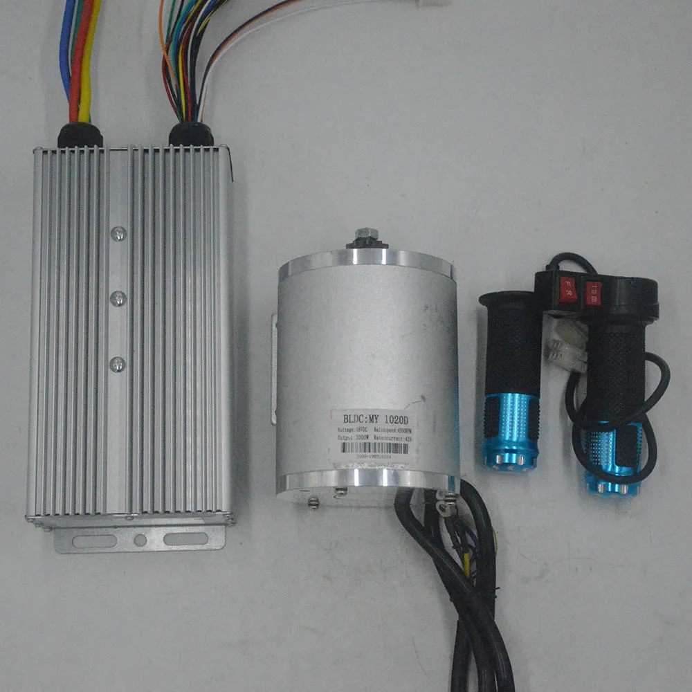 72V 3000W Электрический мотор BLDC контроллер 3-Скорость дроссельной заслонки для электрического скутера, фара для электровелосипеда в E-двигатель автомобиля часть мотоцикла - Цвет: motor kit no foot