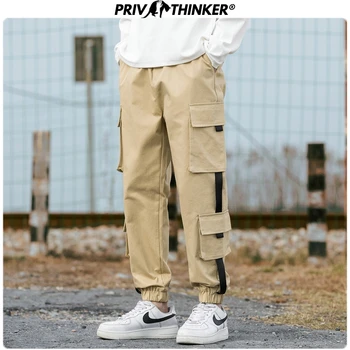 

Privathinker Men 2020 Hip Hop Ankle-Length Pants Men's Japan Style Harem Pants Streetwear Spring Collage Male Oversize Joggers