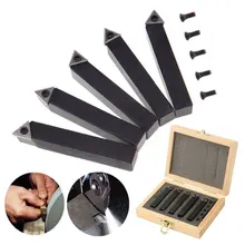 Mini torno de carburo Indexable de 1/4 pulgadas, soporte para herramientas de torneado, juego de brocas con insertos de carburo, maquinaria y accesorios, 5 uds.