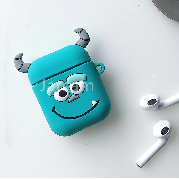 Мультяшный беспроводной Чехол для наушников для Apple AirPods силиконовый чехол для зарядки наушников Защитный чехол для AirPods