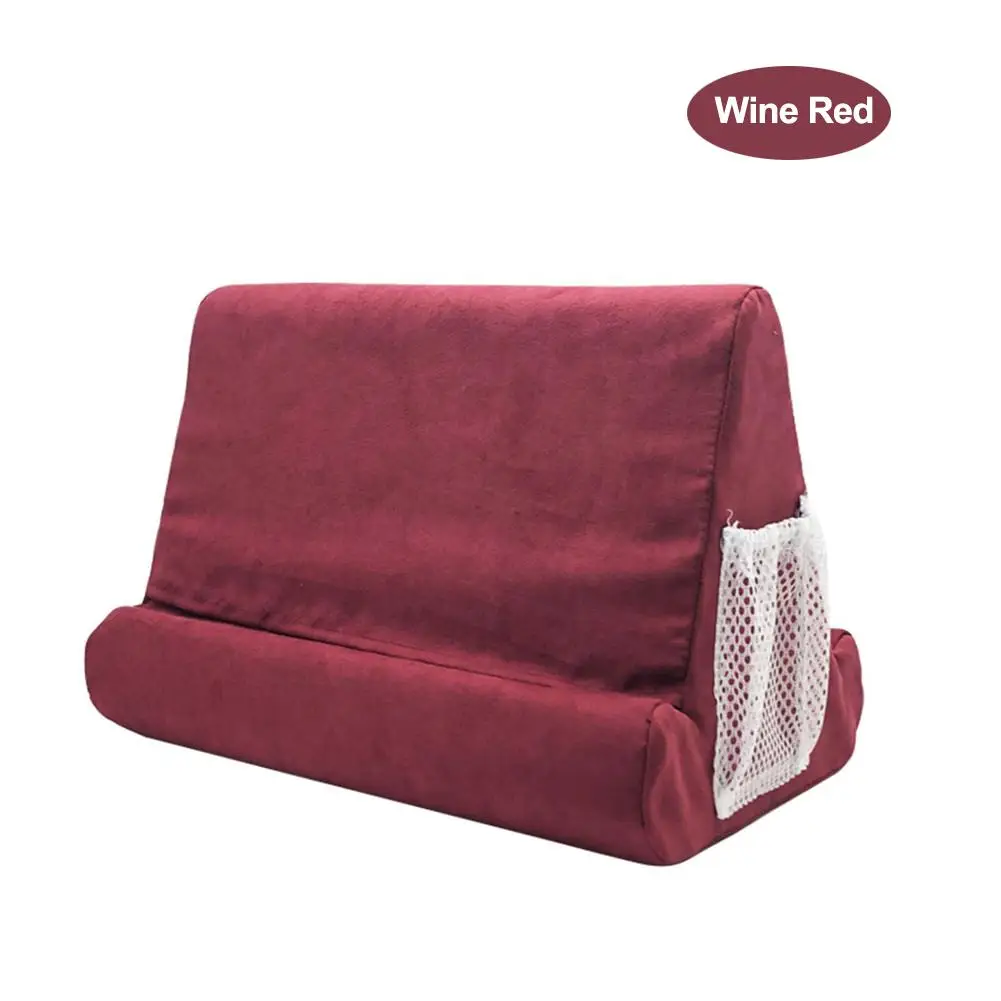 Wine Red Подставка для планшета, держатель для iPad мобильного телефона, многоугольная мягкая подушка, подставка для мобильного телефона, кронштейн - Цвет: Wine Red