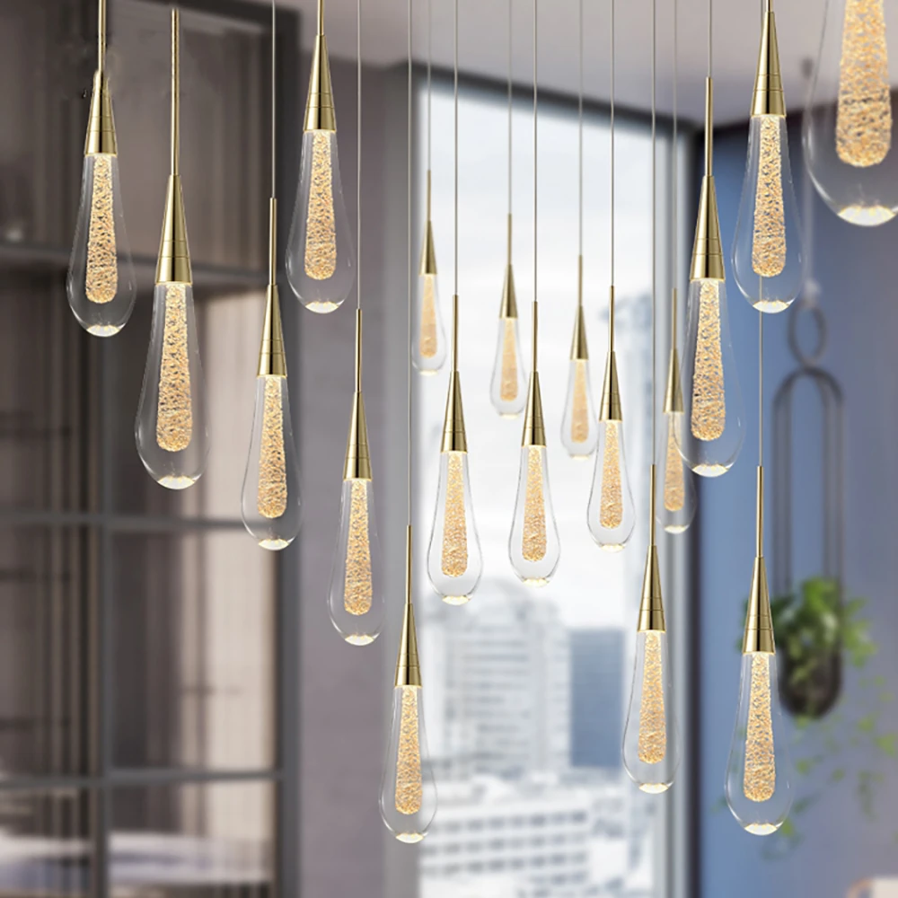 Individualiteit Gedragen Woestijn Customizable Post Modern Crystal Glass led Pendant Lights Hanglamp Drop  Light Restaurant Bar Pendant Lamp Staircase Lamps|Pendant Lights| -  AliExpress