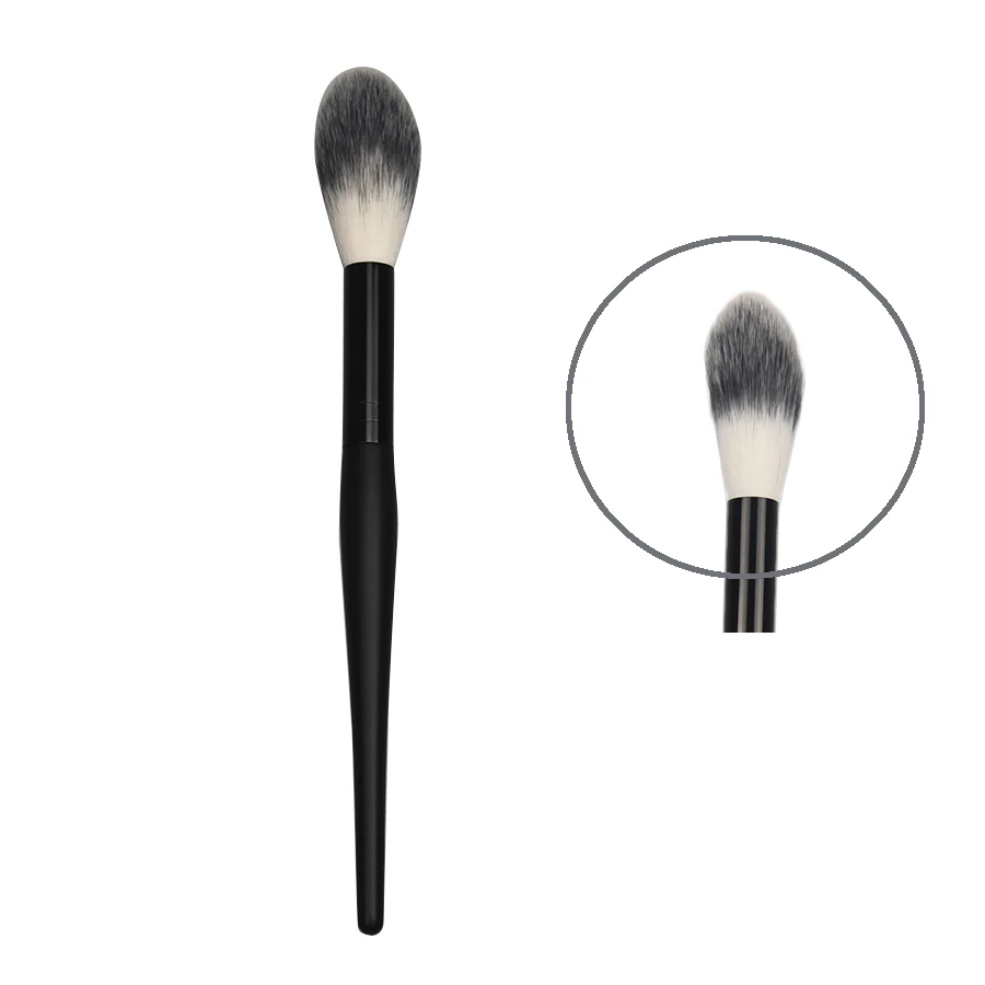 

Long Flame Shape Highlighter Makeup Brush Black Cosmetic Highlighter Brush