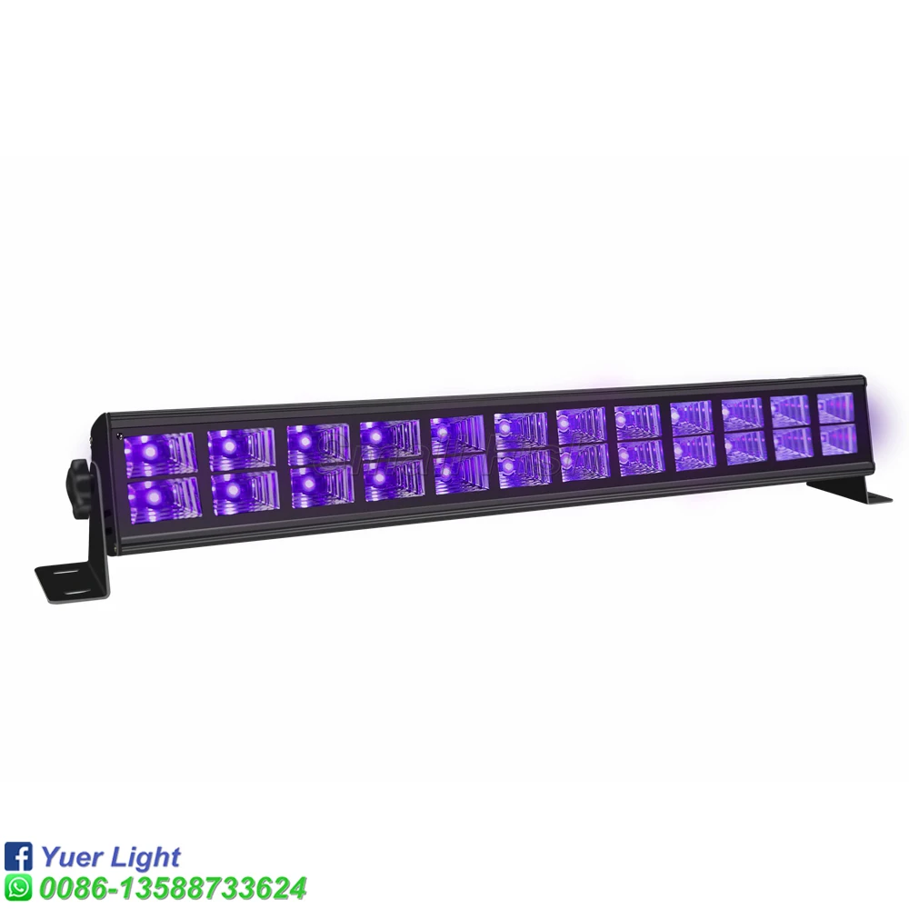 24X3W LED UV Wall Washer Lights Remote Control UV LED Strobe DJ Disco Party Bar Wash Light For Christmas Indoor Effect Lights