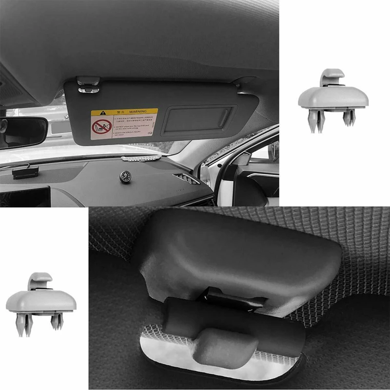 2 шт. для Audi A1 A3 A4 A5 Q3 Q5 S3 S4 S5 TT Allroad 8U0857562A серый интерьер Солнцезащитный козырек
