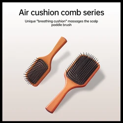 Massage Comb Gasbag Comb Anti Static Hair Air Cushion Wooden Hairbrush Wet Curly Detangle Hair Brush Hairdressing Styling
