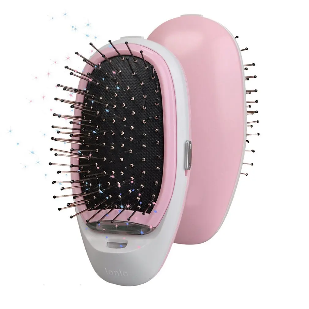 

Ionic Electric Hairbrush Portable Electric Ionic Hairbrush Negative Ions Hair Comb Brush Hair Modeling Styling Magic Hairbrush