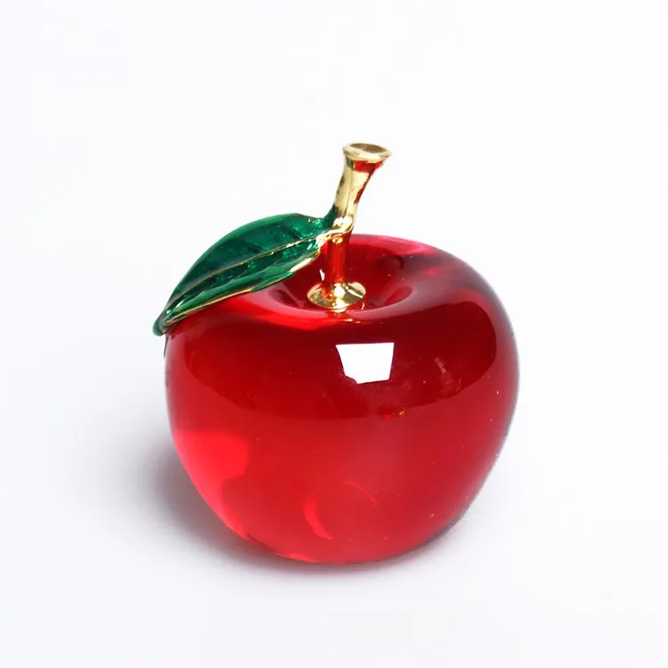 

Crystal apple ornaments keep safe car decoration car creative jewelry indoor gifts crafts