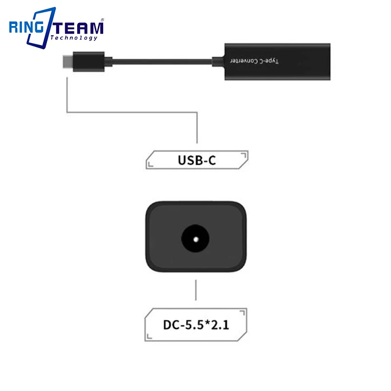 DC 5,5X2,1 мм до Тип C адаптер конвертер Smart Выход 5V 9V 12V 15V 20V для USB-C телефон MacBook записная книжка для nintendo переключатель