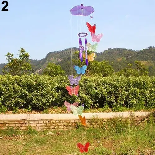 1 шт. креативный яркий цвет Zakka бабочка ветер орнамент колоколов домашний декор комнаты - Цвет: Multicolor