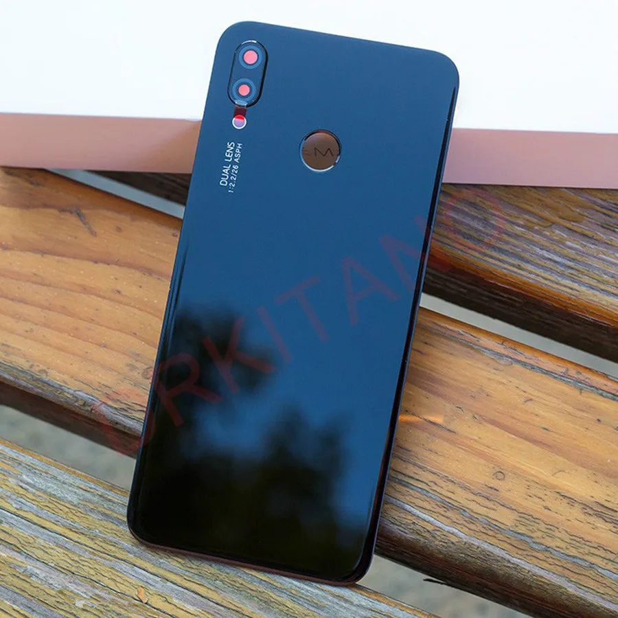 Стеклянная Крышка батарейного отсека + объектив камеры для Huawei P20 Lite NOVA 3E задняя