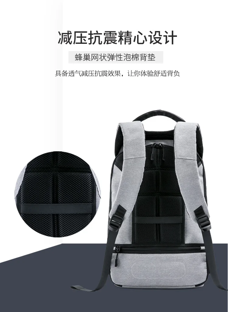 Xiaomi Jordan& Judy модная простая сумка для отдыха, двойная Противоугонная Водонепроницаемая Большая вместительная сумка, рюкзак для компьютера